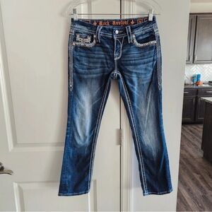 Rock Revival Women's Blue Straight Leg Jeans